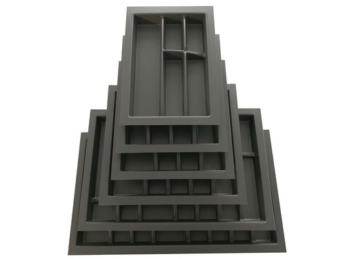 Besteckeinsatz dunkelgrau - besteckeinsatz,